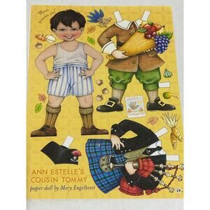 Mary Engelbreit Tommy Paper Doll Thanksgiving and Highland Dress ~260401-WH 1059